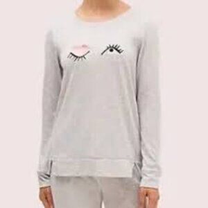 Kate Spade  Winking Face Sweater in Grey Polyamide size small